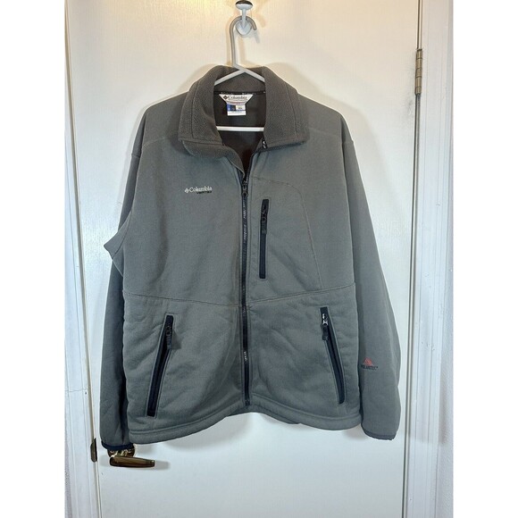Columbia Other - Columbia Mens L Vertex Full Zip Regular Polartec Outdoor Jacket Gray Fleece Line